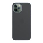 Matte Translucent PC + TPU Hybrid Phone Cover Case for iPhone 12 Pro Max 6.7 inch – Grey