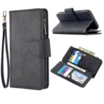 Zipper Pocket Detachable 2-in-1 Leather Wallet Stand Case for iPhone 11 6.1-inch – Black