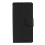 MERCURY GOOSPERY Leather Wallet Case for iPhone 12 Pro Max 6.7 inch – All Black