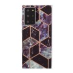 Marble Skin IMD TPU Electroplating Shell for Samsung Galaxy Note20 Ultra/Note20 Ultra 5G – Black/Grey