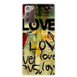 Pattern Printing TPU Case for Samsung Galaxy Note 20/Note 20 5G – LOVE Pattern