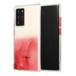 Marble Pattern TPU + Acrylic Hybrid Shell for Samsung Galaxy Note20 Ultra/Note20 Ultra 5G – Red