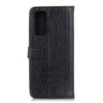 Rhino Grain Leather Wallet Magnetic Cover for Samsung Galaxy Note20 Ultra 5G / Galaxy Note20 Ultra – Black
