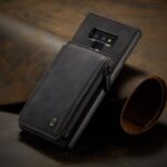 CASEME C20 Zipper Pocket Card Slots PU Leather Coated TPU Shell for Samsung Galaxy Note9 N960 – Black