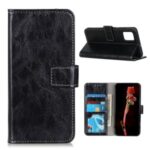 Crazy Horse Leather with Wallet Shell for Samsung Galaxy S20 Fan Edition/S20 Lite – Black