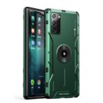 Drop-proof Metal Silicone Combo Case for Samsung Galaxy Note 20/Note 20 5G – Dark Green