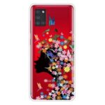 Pattern Printing Soft TPU Protection Case for Samsung Galaxy A21s – Flowered Girl