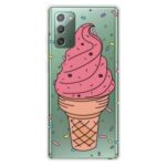 Pattern Printing TPU Soft Phone Shell for Samsung Galaxy Note 20/Note 20 5G – Ice Cream