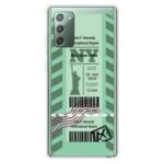 Creative Boarding Check TPU Protective Case for Samsung Galaxy Note 20/Note 20 5G – NY/USA
