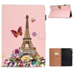 Pattern Printing Leather Shell for Samsung Galaxy Tab A7 10.4 (2020) T500/T505 – Eiffel Tower
