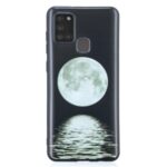 Pattern Printing Matte TPU Back Case for Samsung Galaxy A21s – Moon