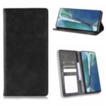 Vintage Protector Wallet Stand Leather Cover for Samsung Galaxy S20 Lite/S20 Fan Edition/FE 4G/5G – Black