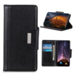 PU Leather Wallet Stand Phone Shell for Sony Xperia 5 II – Black