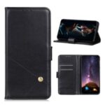 PU Leather Wallet Stand Phone Protective Cover for Sony Xperia 5 II – Black