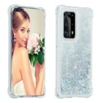 Solid Color Glitter Powder Quicksand TPU Shell for Huawei P40 Pro – Silver