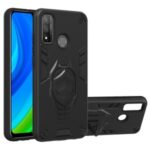Armor Guard Hybrid TPU+PC Detachabl 2 in 1 Case with Kickstand for Huawei P smart 2020 – Black