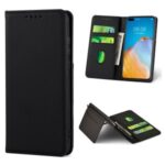 Liquid Silicone Touch Leather Auto-absorbed Cover for Huawei P40 Pro – Black