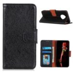 Nappa Texture Split Leather with Wallet Shell for Huawei Mate 40 Pro – Black
