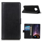 Leather Material with Wallet Stand Case for Huawei Mate 40 Pro – Black
