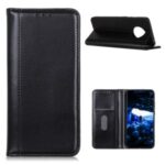 Auto-absorbed Split Leather with Wallet Unique Case for Huawei Mate 40 – Black