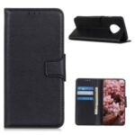 Litchi Texture Shell Wallet Stand Leather Flip Cover for Huawei Mate 40 Pro – Black