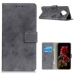 Vintage Style Wallet Leather Stand Case for Huawei Mate 40 – Grey