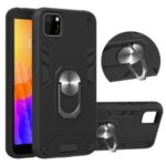 Detachable 2-in-1 Plastic + TPU Hybrid Cover for Huawei Y5p/Honor 9S – Black