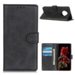 PU Leather Stand Wallet Protective Phone Case for Huawei Mate 40 Pro – Black