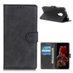 PU Leather Magnetic Wallet Stand Mobile Phone Shell for Motorola Moto G9 Play – Black