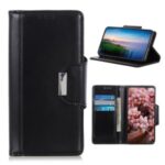 PU Leather Wallet Stand Protective Shell for Xiaomi Mi 10 Ultra – Black