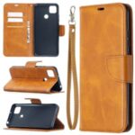 With Wallet Leather with Stand Stylish Case for Xiaomi Redmi 9C – Brown