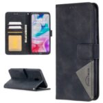 BF05 Geometric Texture Wallet Stand Leather Protective Cover for Xiaomi Redmi 8A – Black