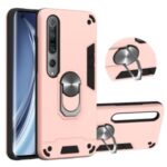 Detachable 2-in-1 PC + TPU Case [with Kickstand and Magnetic Holder Metal Sheet] for Xiaomi Mi 10/Mi 10 Pro 5G – Rose Gold