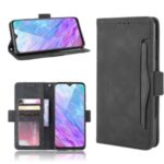 Multi-slot Wallet Stand Flip Leather Protective Case for ZTE Blade 20/MAX 10/Z6250 – Black