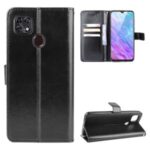 Crazy Horse Texture Protector Wallet Stand Leather Case for ZTE Blade 20/MAX 10/Z6250 – Black