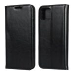 Crazy Horse Wallet Leather Stand Case for Google Pixel 4 – Black