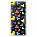 Pattern Printing Clear TPU Cell Phone Case Cover for Asus ROG Phone 3 ZS661KS – Hearts