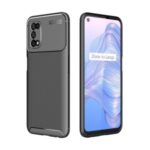 Carbon Fiber Anti-drop Case TPU Protective Cover for Realme V5 5G – Black