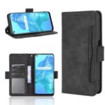 Wallet Stand Flip Leather Protective Case for Realme V5 5G – Black