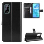 Crazy Horse Texture Wallet Stand Leather Phone Case for Realme V5 5G – Black