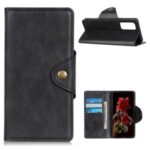 PU Leather Wallet Stand Mobile Phone Shell for Oppo Reno4 Pro 4G – Black