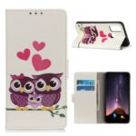 Printing Skin Leather Protective Stylish Cover for Oppo A53 (2020) – Couple Owl