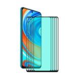 5PCS/Set ENKAY Hat Prince 0.26mm 9H 6D Green Filter Eye Protective Tempered Glass Screen Film for Xiaomi Redmi Note 9S/Note 9 Pro/9 Pro Max