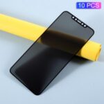 RURIHAI 10Pcs/Set 0.26mm 360 Degrees Anti-peep Full Screen Tempered Glass Screen Protective Films for iPhone 11 Pro Max/XS Max 6.5 inch