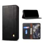 Retro Style Crazy Horse Wallet Leather Stand Case for OnePlus Nord – Black