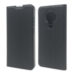 Auto-absorbed Leather Protection Case with Card Holder for Nokia 5.3 – Black