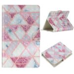 Light Spot Decor Pattern Printing Leather Stand Protective Case for 8-Inch Tablets – Triangle