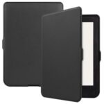 Solid Color PU Leather Wake/Sleep Flip Case for Kobo Nia (2020) – Black