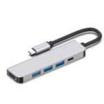 SEEWEI BX5A 5-IN-1 Type-C HUB TYPE-C to USB3.0*3+HDMI+PD Multi-function HUB