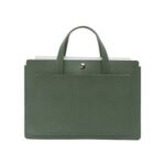 CARTINOE Leather Laptop Bag Laptop Sleeve Bag Tote Bag Hand Bag for 13.3-Inch Laptops – Green